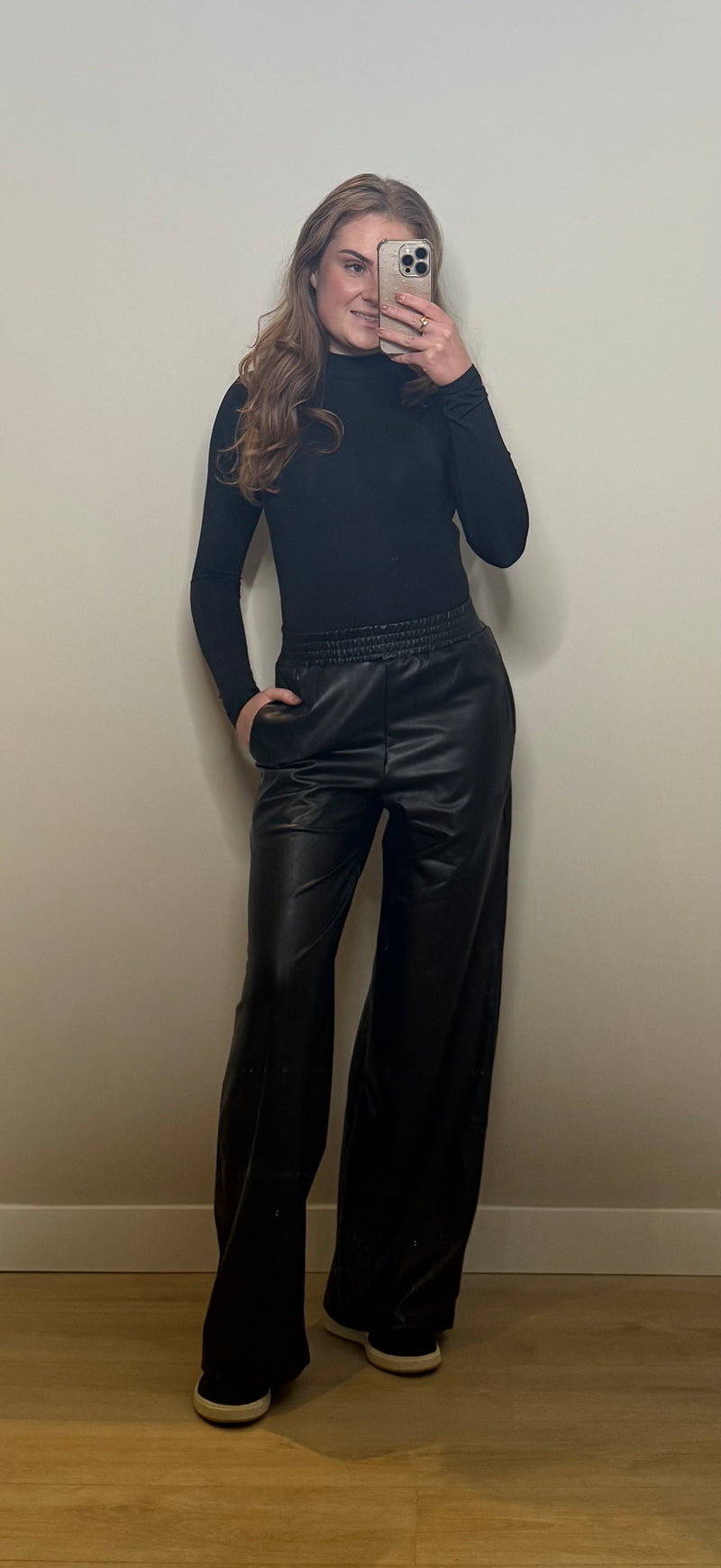Leatherlook pants 2 kleuren